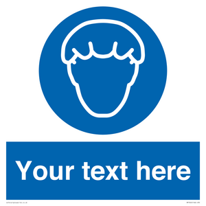 Custom Hair protection must be worn